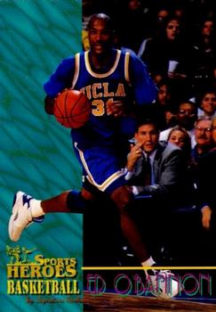 1996 Signature Rookies Basketball Sports Heroes #9 Ed O'Bannon Front