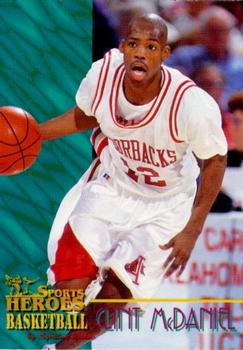 1996 Signature Rookies Basketball Sports Heroes #13 Clint McDaniel Front