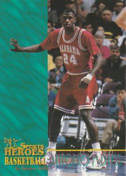 1996 Signature Rookies Basketball Sports Heroes #2 Antonio McDyess Front