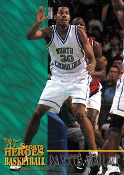 1996 Signature Rookies Basketball Sports Heroes #4 Rasheed Wallace Front
