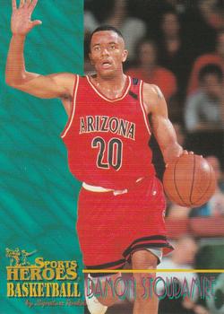 1996 Signature Rookies Basketball Sports Heroes #7 Damon Stoudamire Front