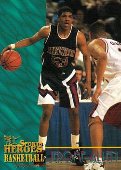 1996 Signature Rookies Basketball Sports Heroes #22 Jerome Allen Front