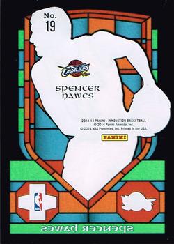 2013-14 Panini Innovation - Stained Glass #19 Spencer Hawes Back