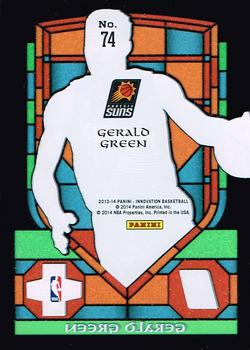 2013-14 Panini Innovation - Stained Glass #74 Gerald Green Back