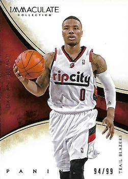 2013-14 Panini Immaculate Collection #97 Damian Lillard Front