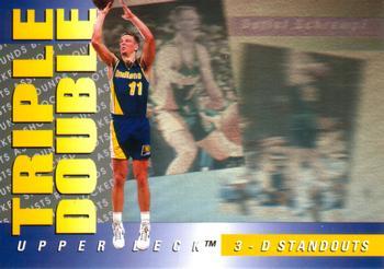 1993-94 Upper Deck French - Triple Double #TD10 Detlef Schrempf Front