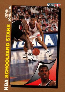 1992-93 Fleer Spalding Schoolyard Stars #NNO Kevin Johnson Front