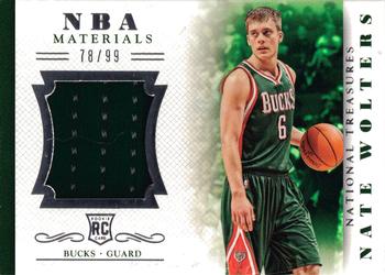 2013-14 Panini National Treasures - NBA Rookie Materials #24 Nate Wolters Front