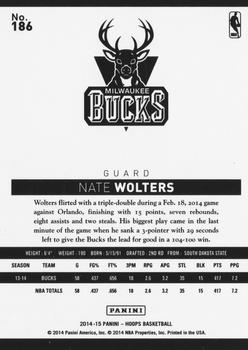 2014-15 Hoops #186 Nate Wolters Back