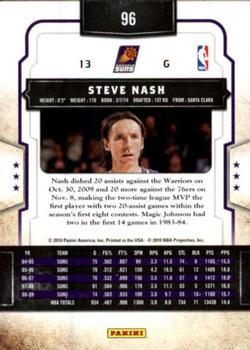 2009-10 Panini Classics #96 Steve Nash Back