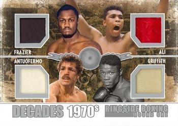 2010 Ringside Boxing Round One - Decades Silver #D-01 Joe Frazier / Muhammad Ali / Vito Antuofermo / Emile Griffith Front