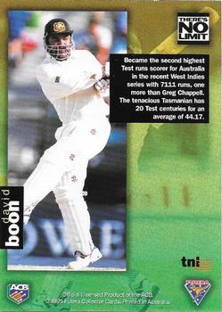 1995-96 Futera Cricket - There's No Limit #TNL18 David Boon Back