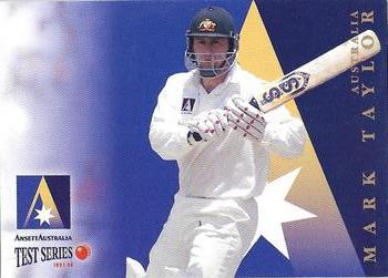 1997 Select Ansett Australia Test Series #AA1 Mark Taylor Front