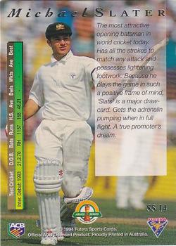 1994-95 Futera Cricket - Super Series #SS 14 Michael Slater Back