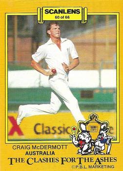 1986-87 Scanlens Cricket #60 Craig McDermott Front