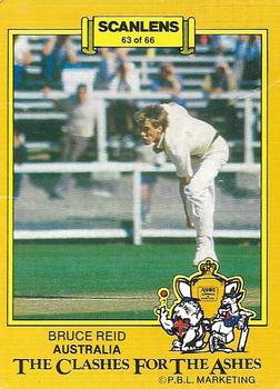 1986-87 Scanlens Cricket #63 Bruce Reid Front