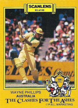 1986-87 Scanlens Cricket #65 Wayne Phillips Front