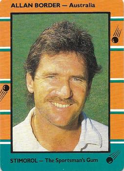 1988-89 Scanlens Stimorol Cricket #8 Allan Border Front