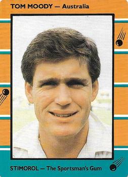 1988-89 Scanlens Stimorol Cricket #18 Tom Moody Front