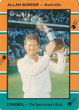 1988-89 Scanlens Stimorol Cricket #44 Allan Border Front