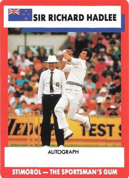 1990-91 Scanlens Cricket The Aussies vs The Poms #74 Sir Richard Hadlee Front