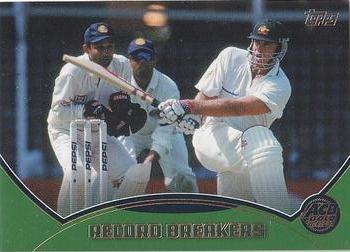 2002 Topps ACB Gold - Record Breakers #R16 vs India / Matthew Hayden Front