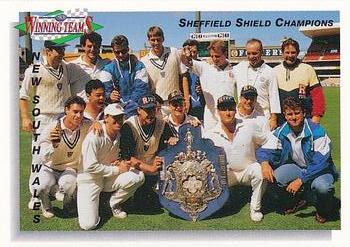 1993-94 Futera International Cricket #102 New South Wales Front