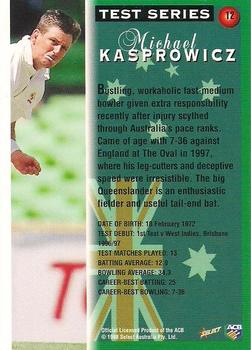 1998-99 Select Tradition Hobby Exclusive #12 Michael Kasprowicz Back