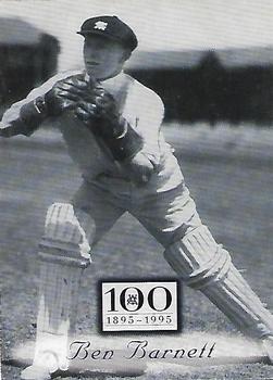 1996 Futera Victorian Cricket Association 1895-1995 #2 Ben Barnett Front