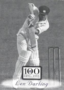 1996 Futera Victorian Cricket Association 1895-1995 #12 Len Darling Front