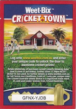 2009 Weet-Bix Cricket Town #NNO Shane Watson Back