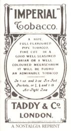 1987 Nostalgia 1907 Taddy & Co. Hampshire County Cricketers (Reprint) #NNO John Badcock Back