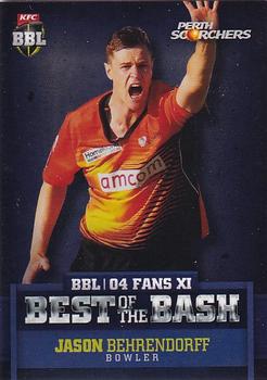 2015-16 Tap 'N' Play CA/BBL Cricket - BBL04 Best of the Bash #BB-09 Jason Behrendorff Front