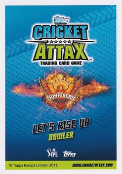 2014-15 Topps Cricket Attax IPL #138 Ishant Sharma Back