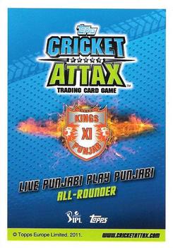 2014-15 Topps Cricket Attax IPL #155 Rishi Dhawan Back
