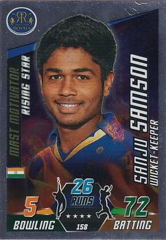 2014-15 Topps Cricket Attax IPL #158 Sanju Samson Front