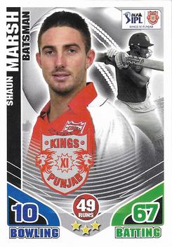 2011 Topps Cricket Attax IPL #NNO Shaun Marsh Front