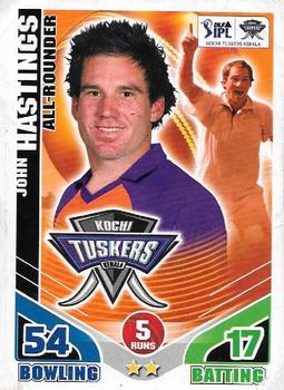 2011 Topps Cricket Attax IPL #NNO John Hastings Front