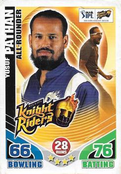 2011 Topps Cricket Attax IPL #NNO Yusuf Pathan Front