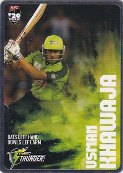 2014-15 Tap 'N' Play CA/BBL Cricket - Silver #178 Usman Khawaja Front