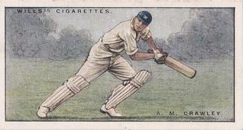 1928 Wills's Cricketers 2nd Series #11 Aidan Crawley Front
