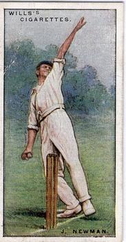 1928 Wills's Cricketers 2nd Series #32 John Newman Front