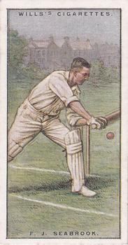 1928 Wills's Cricketers 2nd Series #39 Frederick Seabrook Front