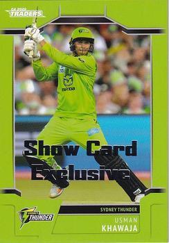 2020-21 TLA Cricket Traders - Show Card Exclusive #146 Usman Khawaja Front