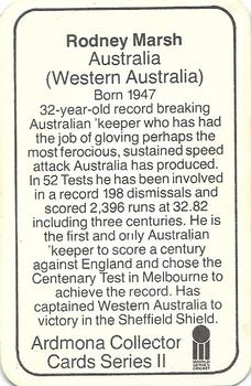 1979-80 Ardmona International Cricket #NNO Rodney Marsh Back