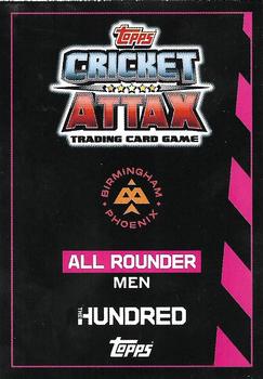 2021 Topps Cricket Attax The Hundred #3 Moeen Ali Back