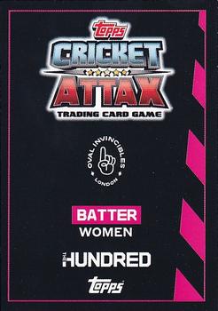 2021 Topps Cricket Attax The Hundred #134 Georgia Adams Back