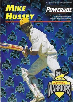 1996-97 Western Warriors Cricket #NNO Mike Hussey Front