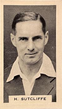 1932 Godfrey Phillips Test Cricketers #14 Herbert Sutcliffe Front