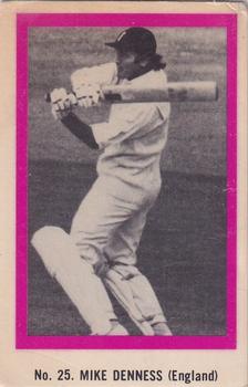 1974 Sunicrust Cricket #25 Mike Denness Front